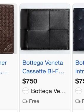 Bottega Veneta Leather Bi-Fold Wallet